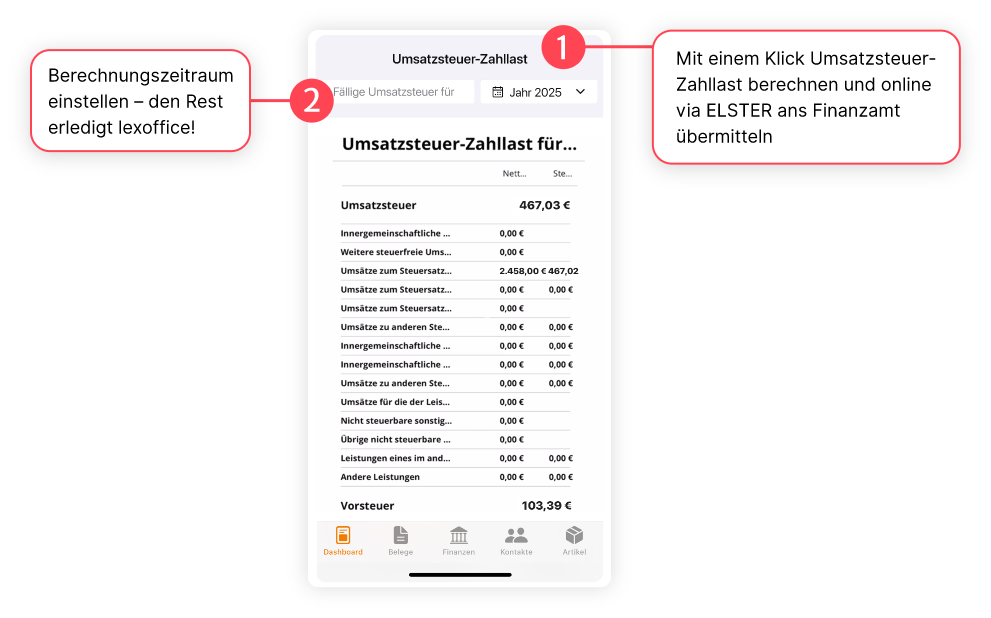 umsatzsteuer mobile